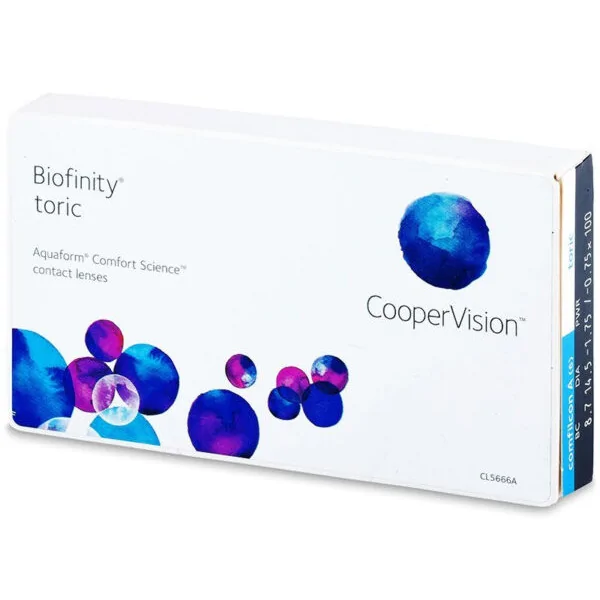 Акционные астигматические контактные линзы Biofinity Toric (Cooper Vision) 1шт